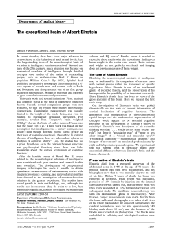 The exceptional brain of Albert Einstein