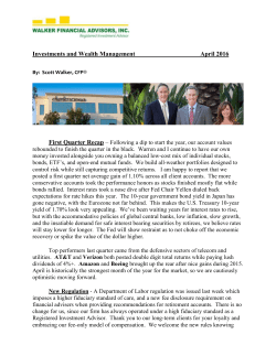 Investments and Wealth Management ____ ______April 2016