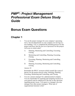 Project Management Professional Exam Deluxe