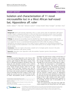 Isolation and characterization of 11 novel microsatellite loci in a