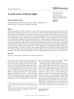 A social science of human rights
