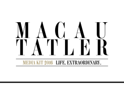 MACAU TATLEr - Edipresse Media