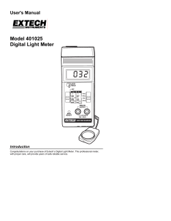 Model 401025 Digital Light Meter