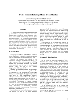 On the Semantic Labeling of Hand-drawn