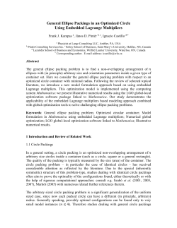 General Ellipse Packings in an Optimized Circle Using Embedded