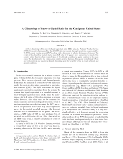 snow-to-liquid-equivalent - Department of Earth and Atmospheric