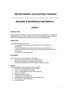 Microfinance Acounting
