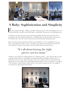 A Ruby by Salome Tkebuchava Article