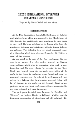 second international interfaith roundtable conference