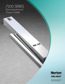 7200 series - Norton Door Controls