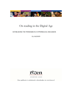 On reading in the Digital Age