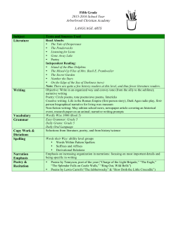 Curriculum Guide Fifth Grade - Arborbrook Christian Academy