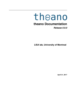 theano Documentation