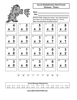 3 x 1 3 12 3 x 2 6 6 3 x 3 9 x 3 7 x 3 x 7 21 x 9 3 x