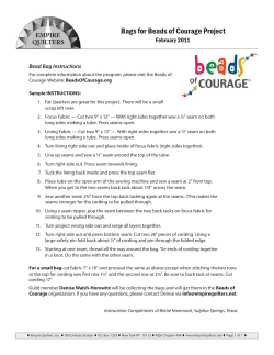 Bags for Beads of Courage Project