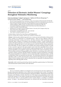 Detection of Electronic Anklet Wearers` Groupings throughout