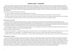 Guidance paper &ndash; Calculation