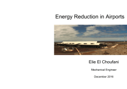 Energy Reduction in Airports