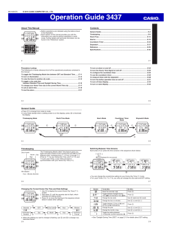 Operation Guide 3437