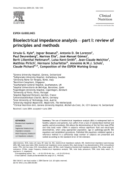 Principles and Methods of Bioelectrical Impedance Analysis
