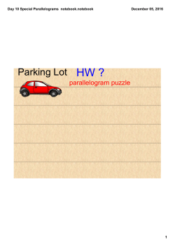 Day 10 Special Parallelograms notebook.notebook