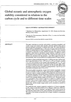 Global oceanic and atmospheric oxygen stability