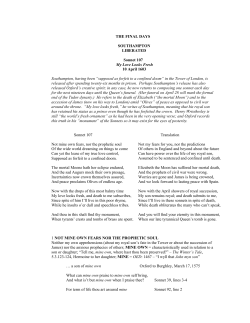 Sonnet 107 - The Monument