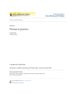 Persian in practice - Iowa Research Online