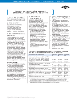 STYROFOAM HIGHLOAD 40, 60 et 100
