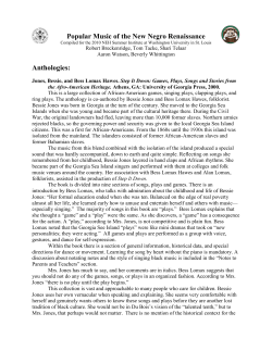 Popular Music of the New Negro Renaissance