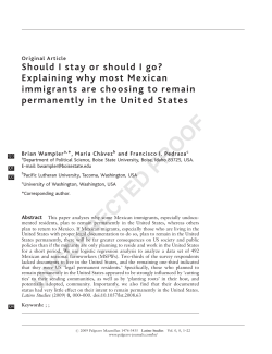 Latino Studies Wampler Chavez Pedraza