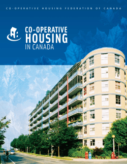Co‑operative Housing in Canada