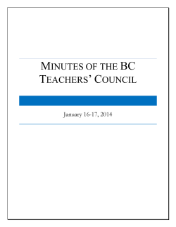 Minutes of January 16-17, 2014