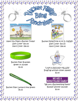 Have You Filled a Bucket Today? Soft Cover