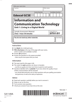 S41149A GCSE ICT SAM 5IT01 01 2011.indd