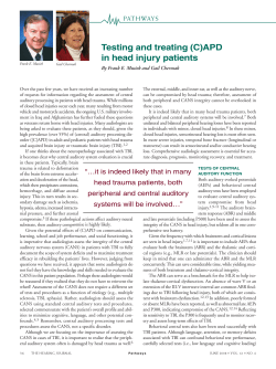 Testing and treating (C)APD in head injury patients
