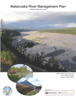 Matanuska River Management Plan - Matanuska