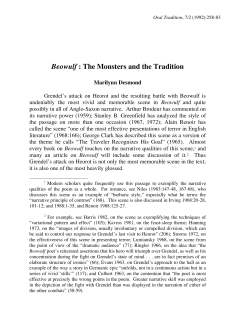 Beowulf : The Monsters and the Tradition