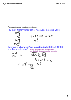 How many 4letter "words" can be made using the letters QUIP? How
