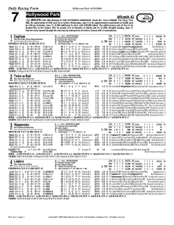 7 Hollywood Park - DRF.com home page