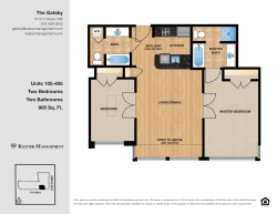 The Gatsby 905 Sq. Ft. Two Bathrooms Two Bedrooms Units 105-405