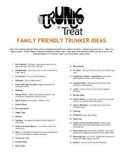 family friendly trunker ideas