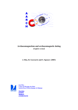 Archaeomagnetism and archaeomagnetic dating (English version)