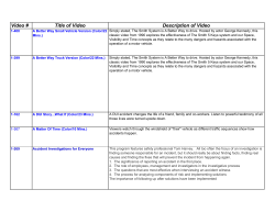 2-26-15 List of Videos by Alpha