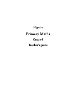 New General Mathematics for Primary 6