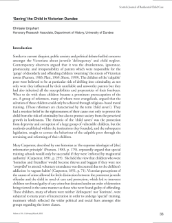 Saving the Child in Victorian Dundee