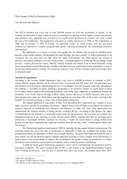 The Crusade of the Pro-Prostitution Lobby