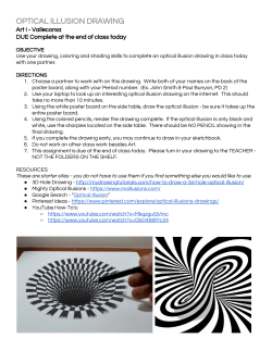 OPTICAL ILLUSION DRAWING