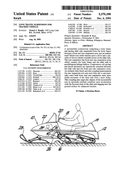 Long travel suspension for tracked vehicle