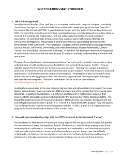Elementary Math FAQ - Lower Merion School District